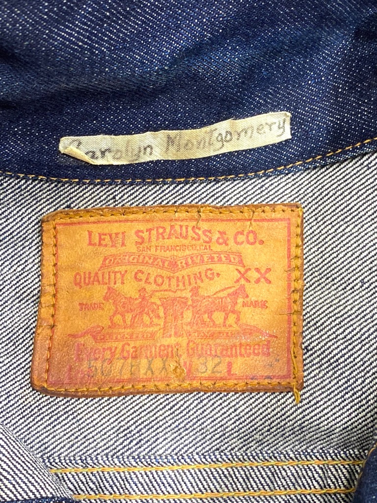 LEVI'S 507BXX オリジナル38サイズ 50's Levi's 507BXX カットオフデニムジャケット 渋雰囲気