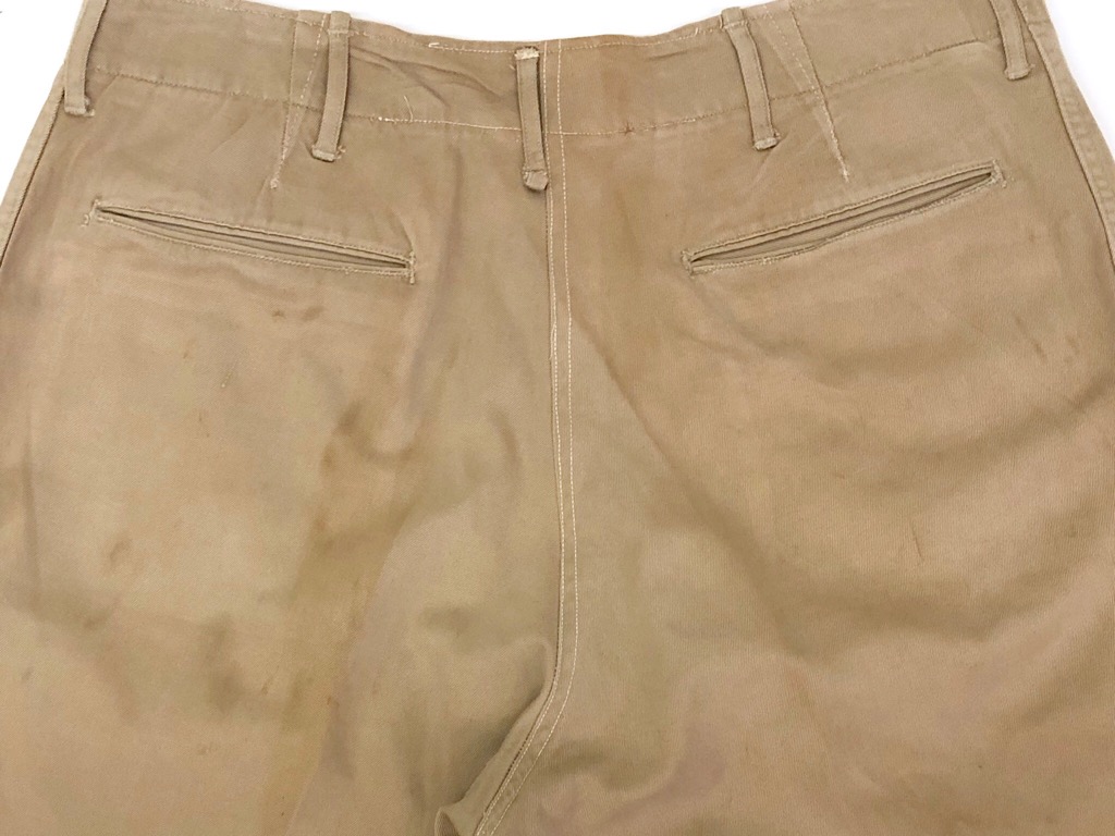 40s？ ヴィンテージUSARMYチノ 40s U.S.ARMY METAL BUTTON CHINO TROUSERS. | 古着屋【True