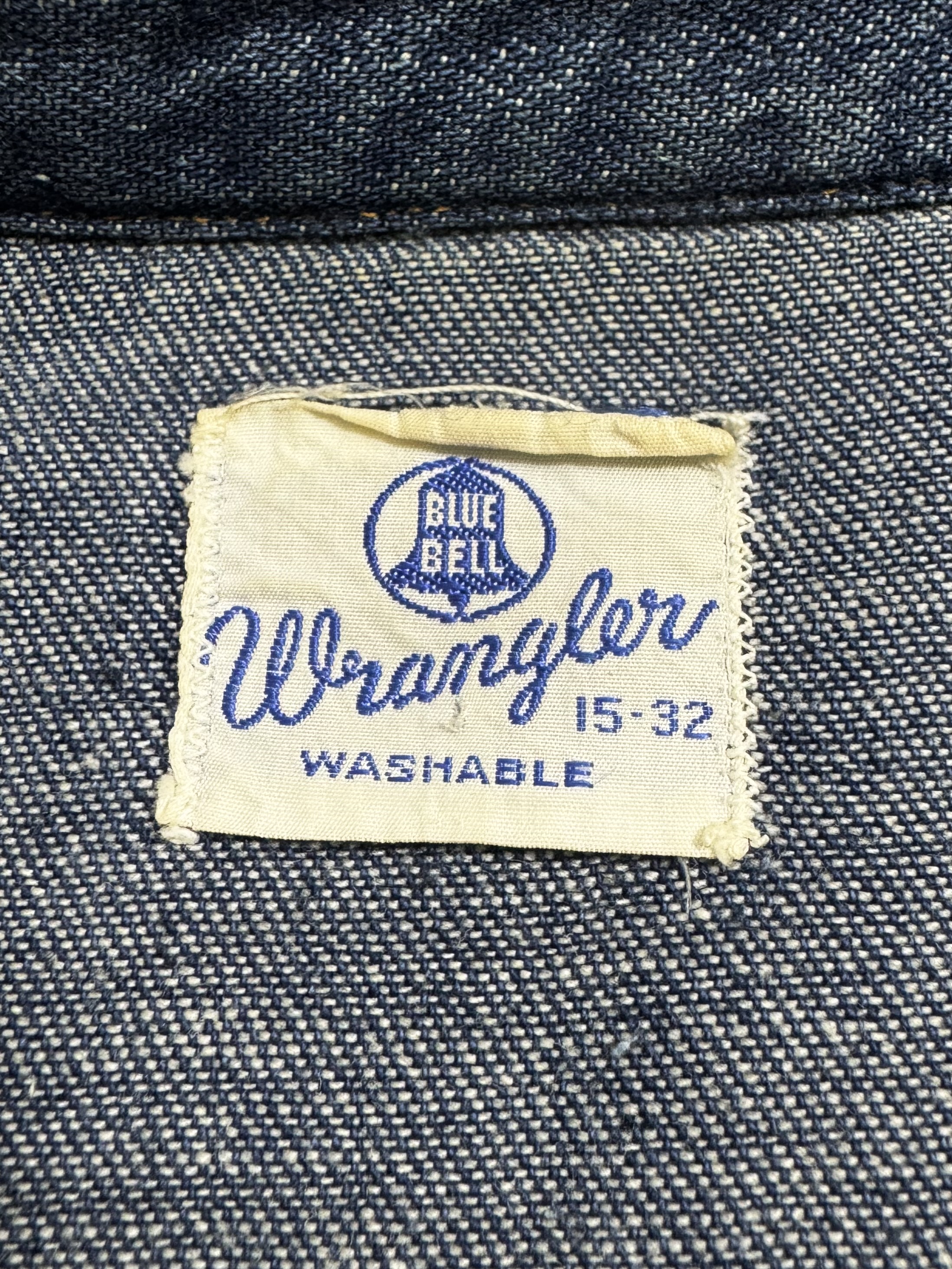 60s WRANGLER 27MW DENIM WESTERN SHIRT. | 古着屋【True vintage 
