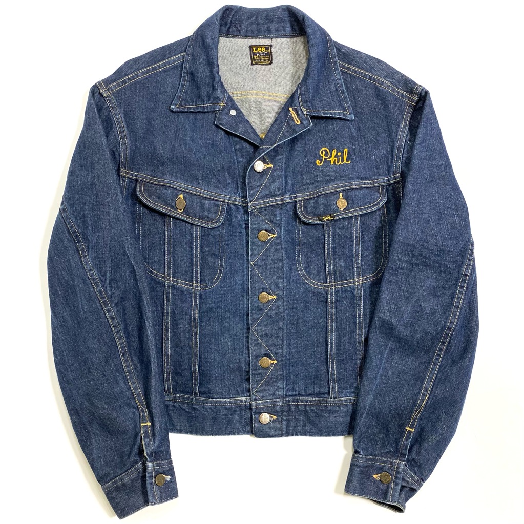 60s Lee 101-J DENIM JACKET WITH EMBROIDERY. | 古着屋【True vintage