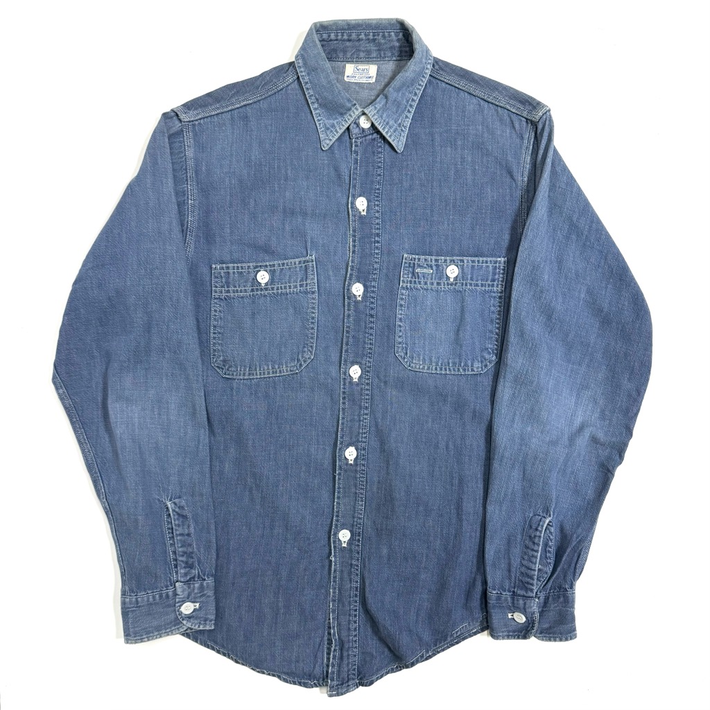 1960s SEARS denim work shirt デニムワークシャツ