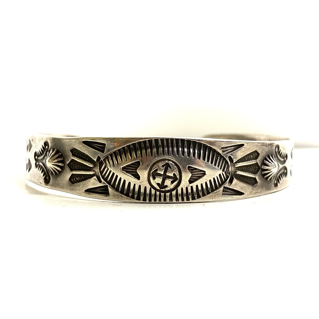 NAVAJO Swastika Thunderbird Arrow Bangle 1930's～ Navajo 卍