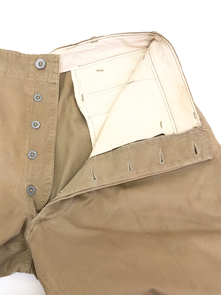 40s U.S.ARMY METAL BUTTON CHINO TROUSERS. | 古着屋【True vintage ...