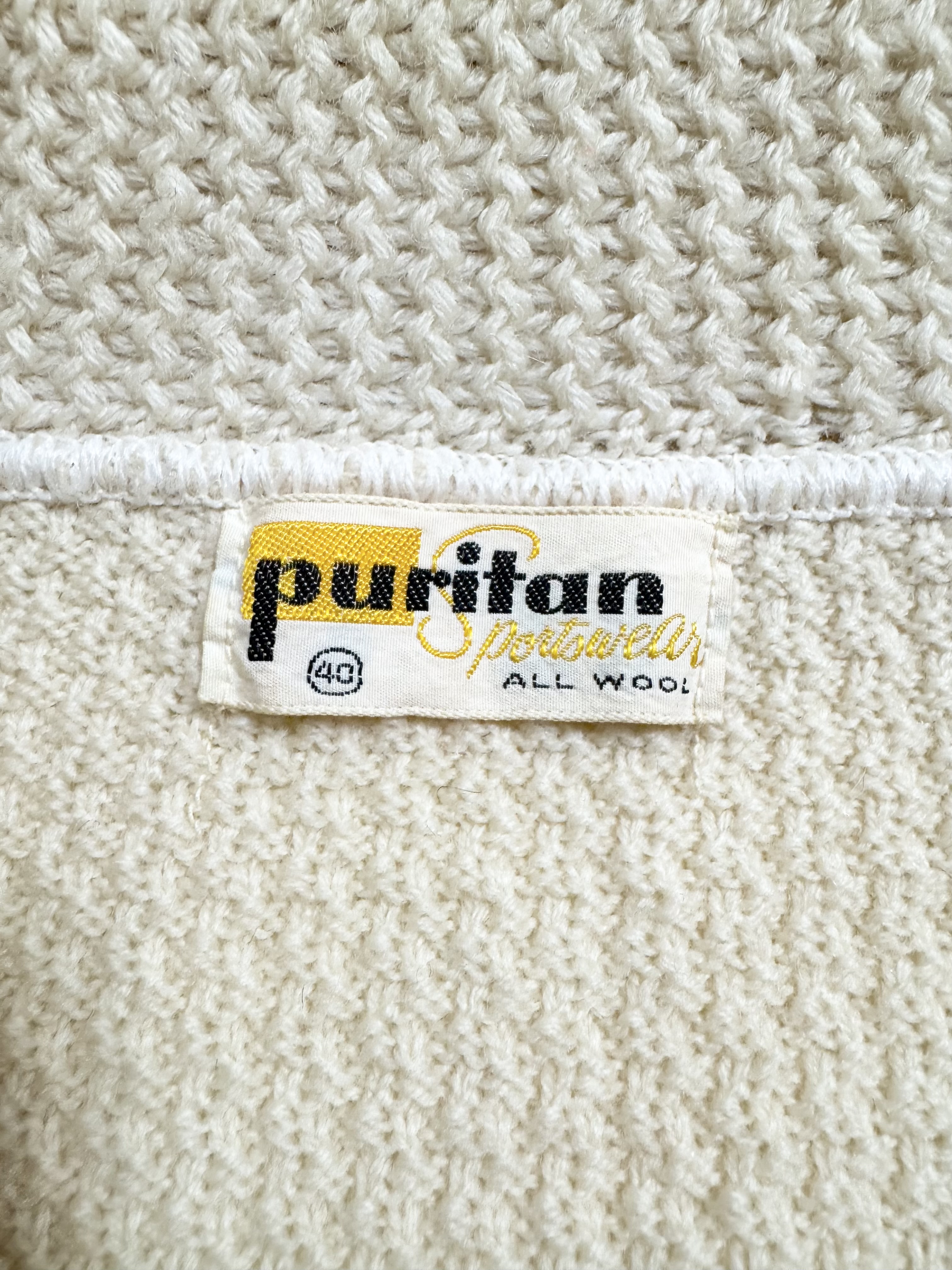 60s PURITAN ROCKABILLY KNIT CARDIGAN. | 古着屋【True vintage