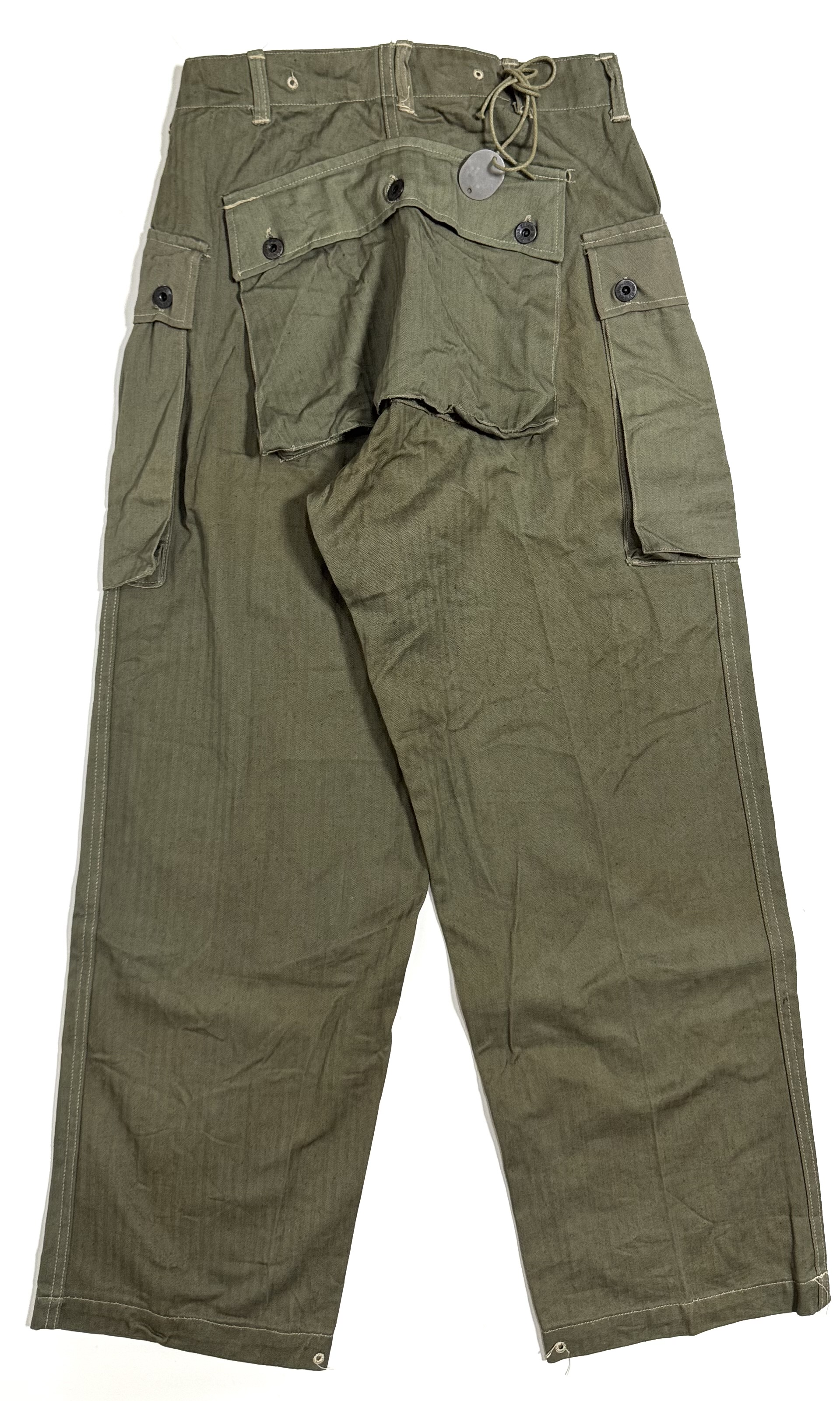 40s U.S.M.C. DEAD STOCK P-44 H.B.T. PANTS. | 古着屋【True vintage 