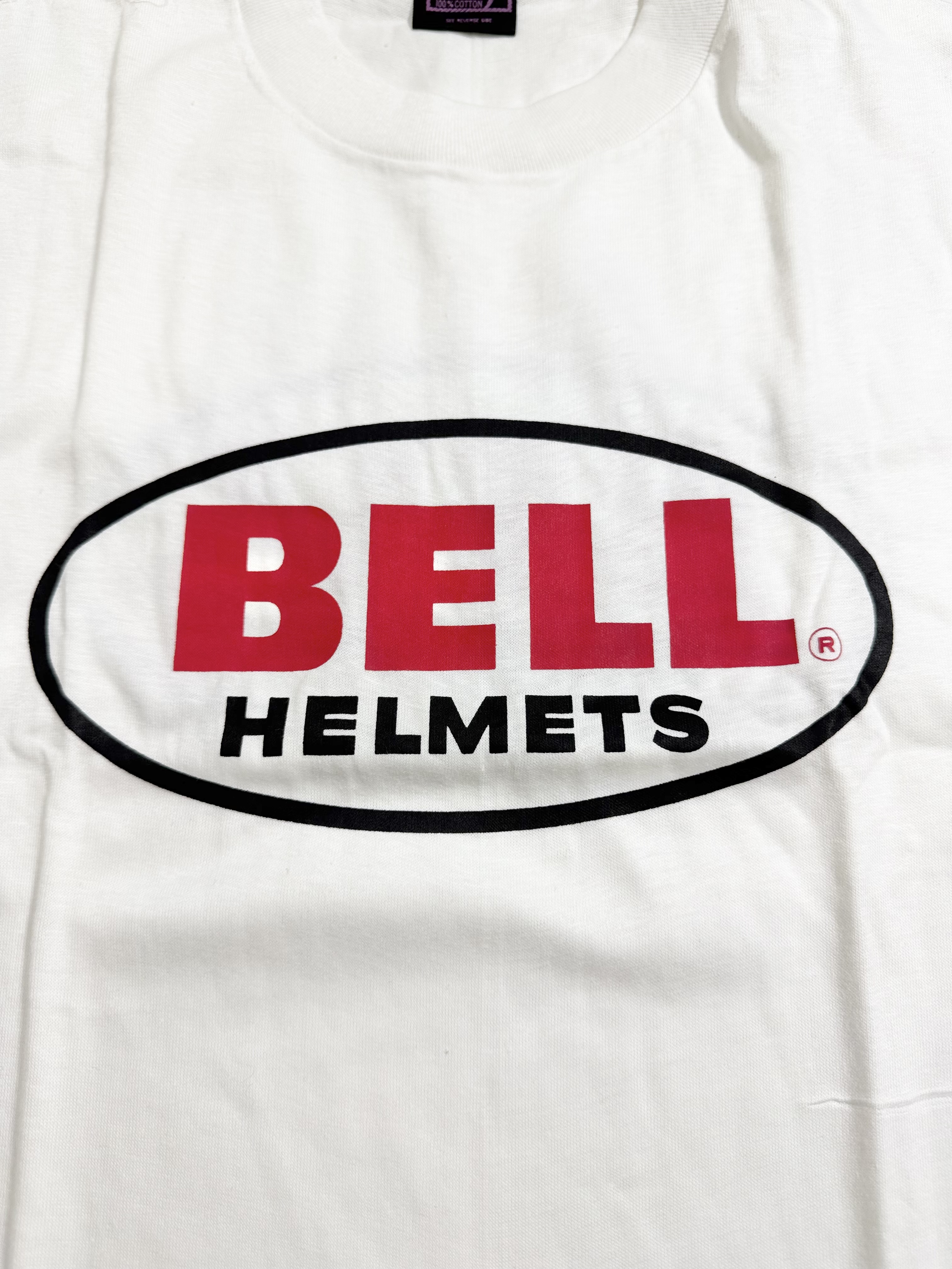 80s BELL HELMETS DEAD STOCK PRINT Tee. | 古着屋【True vintage