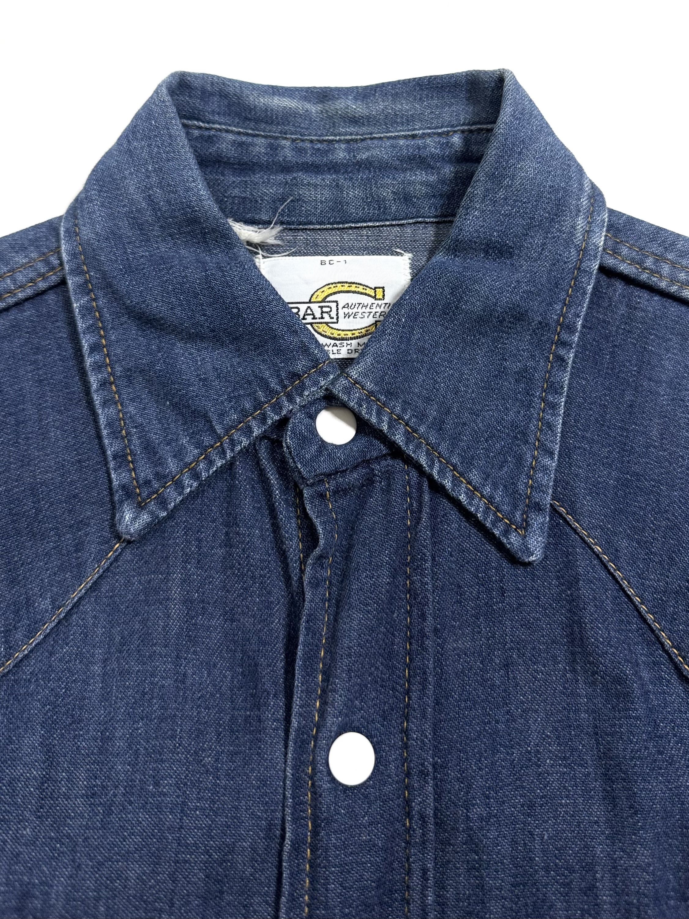 トップス 50s 60s BarC DENIM WESTERN SHIRT 1950-60's BAR C DENIM WESTERN SHIRT – LEAD
