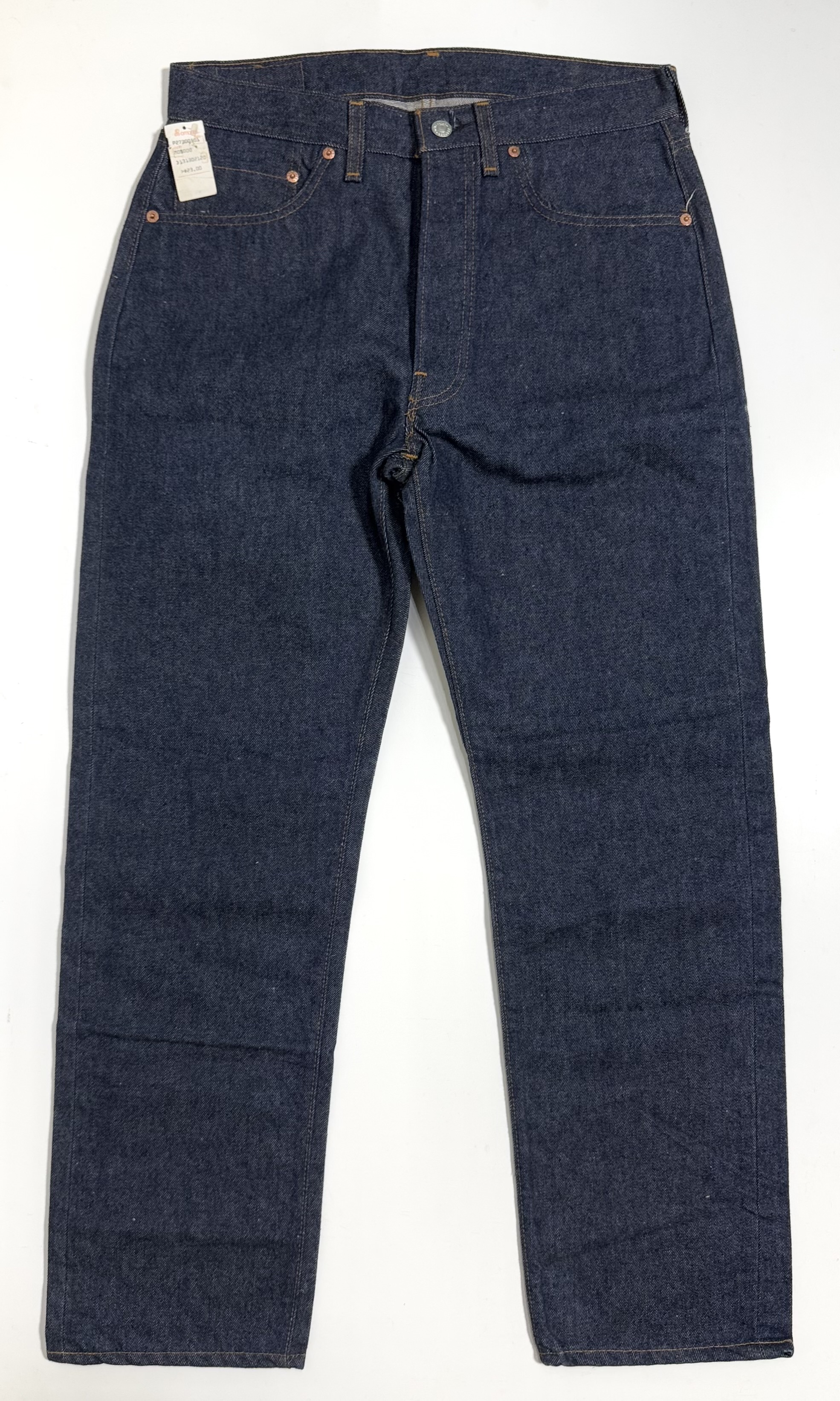 80s Levi's DEAD STOCK 501e RED LINE DENIM PANTS 