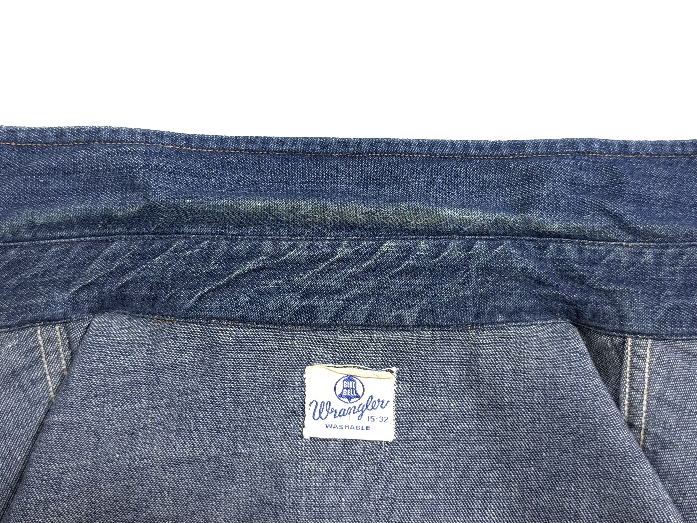 60s WRANGLER 27MW DENIM WESTERN SHIRT. | 古着屋【True vintage 