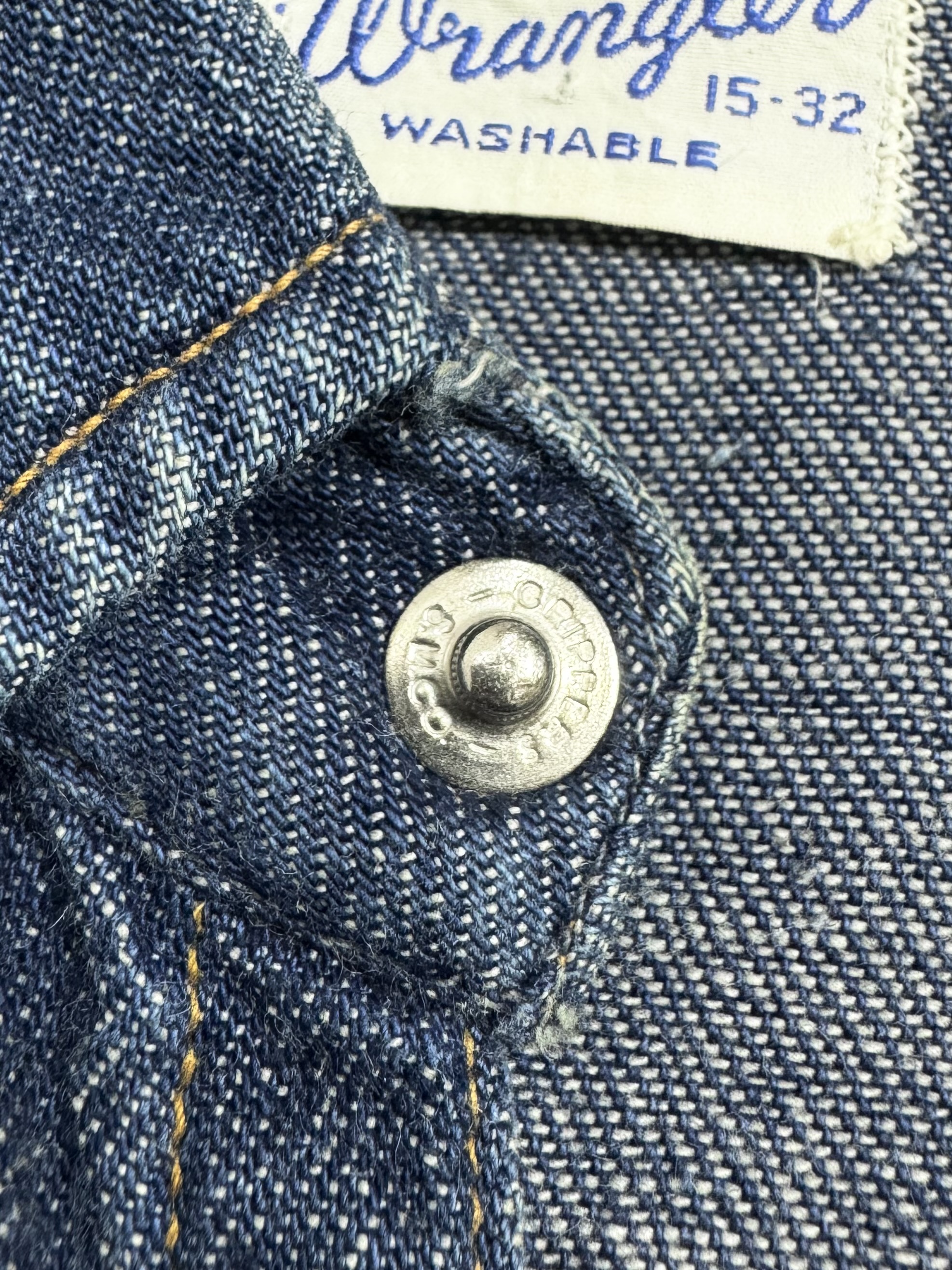 60s WRANGLER 27MW DENIM WESTERN SHIRT. | 古着屋【True vintage