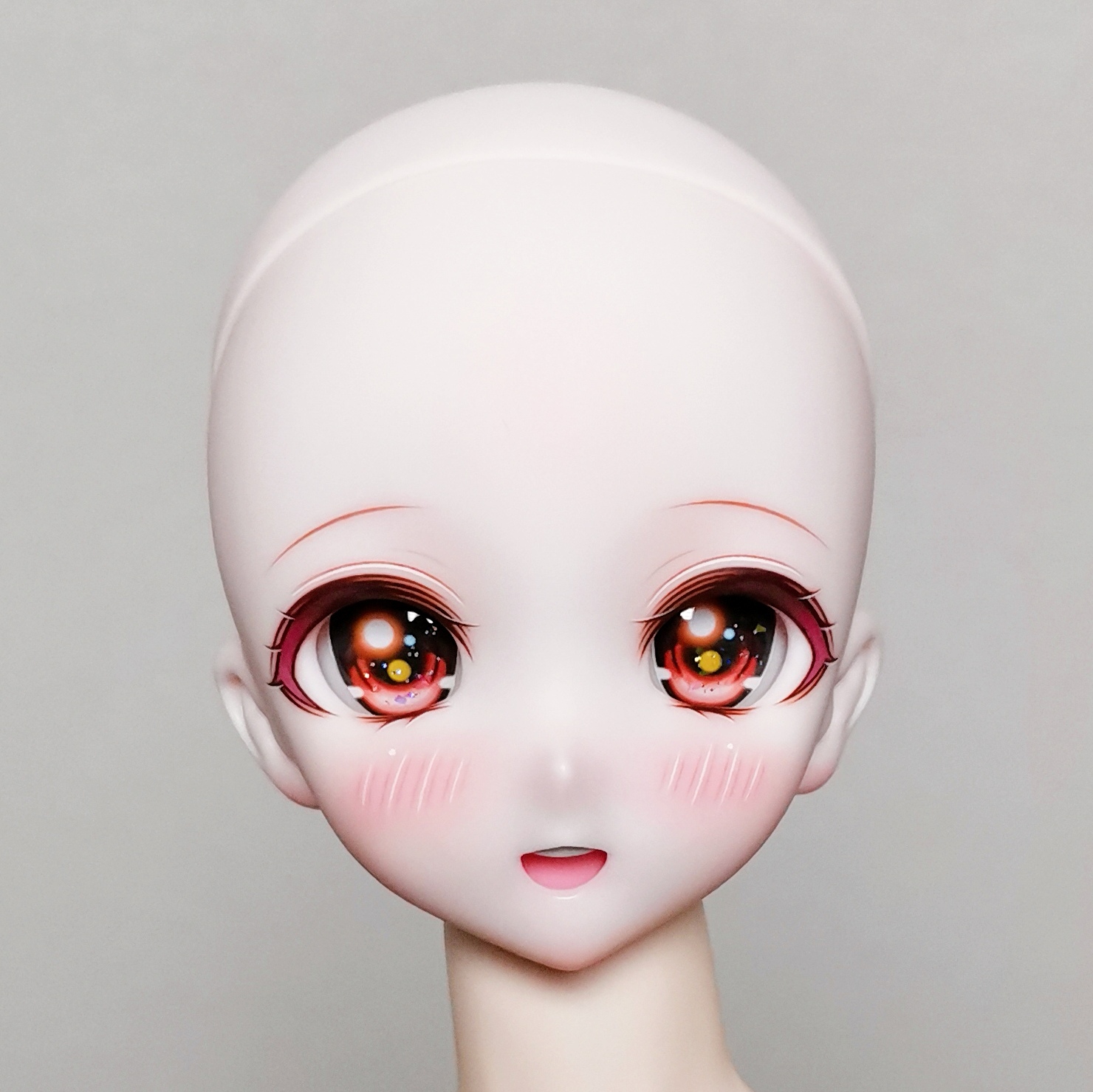 DDH-10 カスタムヘッド セミホワイト肌＋カボションアイ2種 | 月飼い