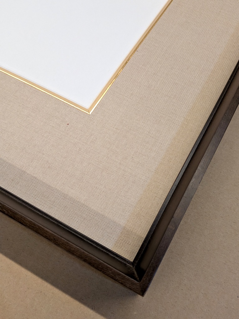 角額こげ茶 F8色紙額 | アートおおがきのWEB通販