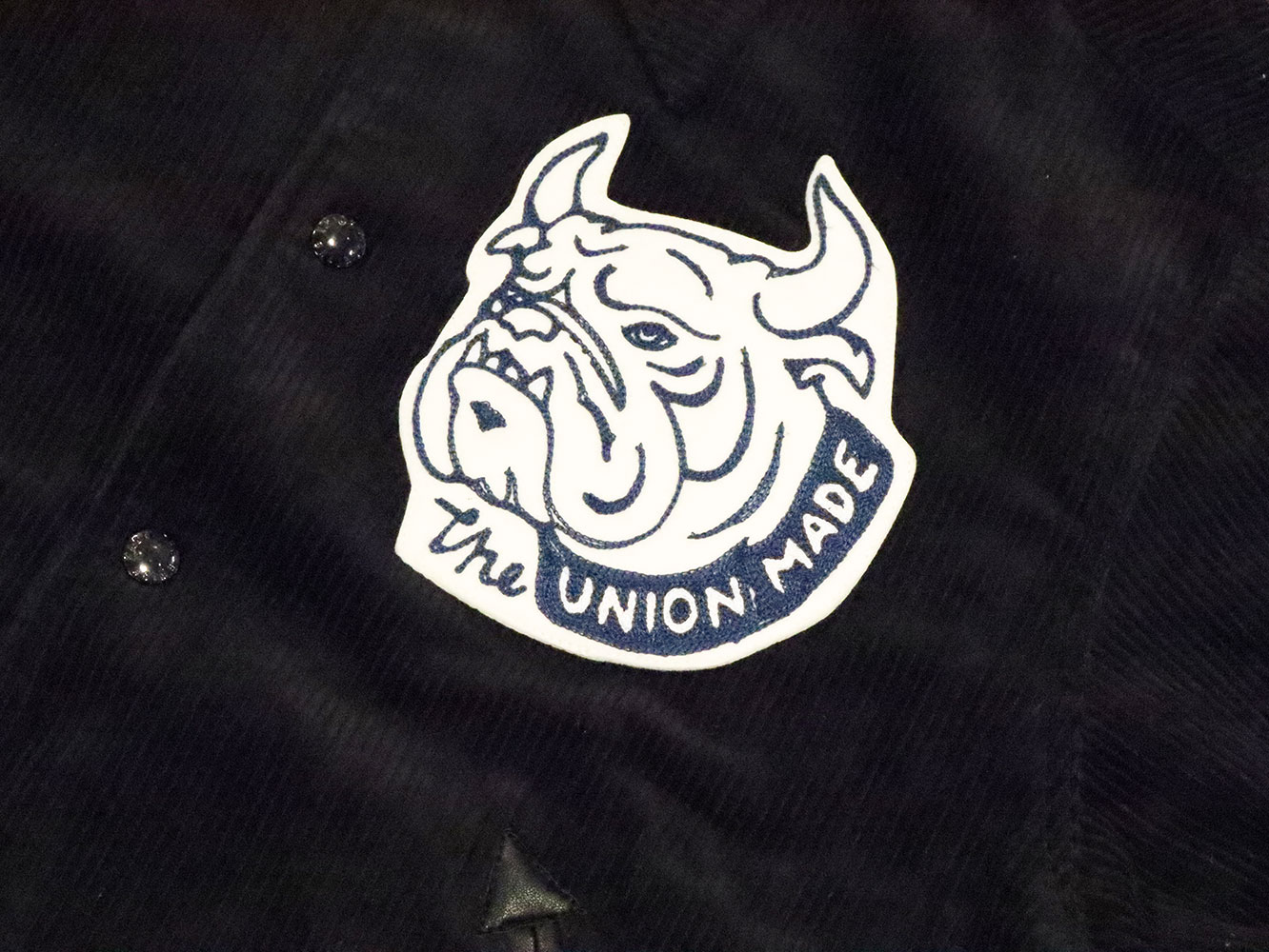 THE UNION BLUEDOG VARSITY JACKET Black（THE UNION BLUEDOG