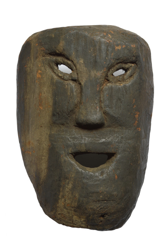 インドネシア・ティモール島の木彫りのマスク（お面） TM_60 | upacaraうぱちゃら