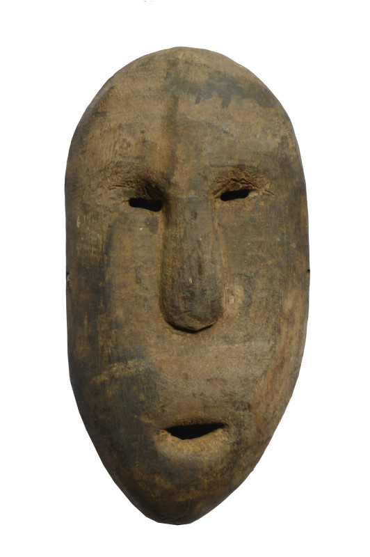 インドネシア・ティモール島の木彫りのマスク（お面） アジアTM_51 | upacaraうぱちゃら