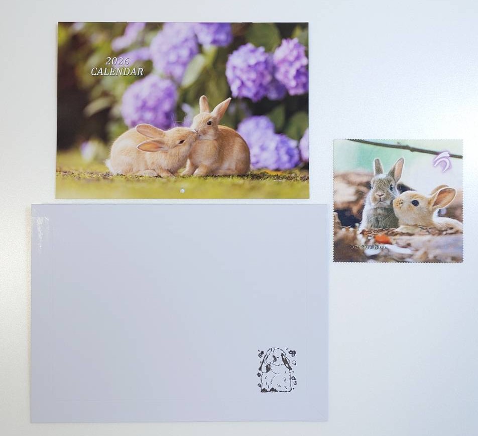 2026年 大久野島うさぎカレンダー | utaのデジタル工房