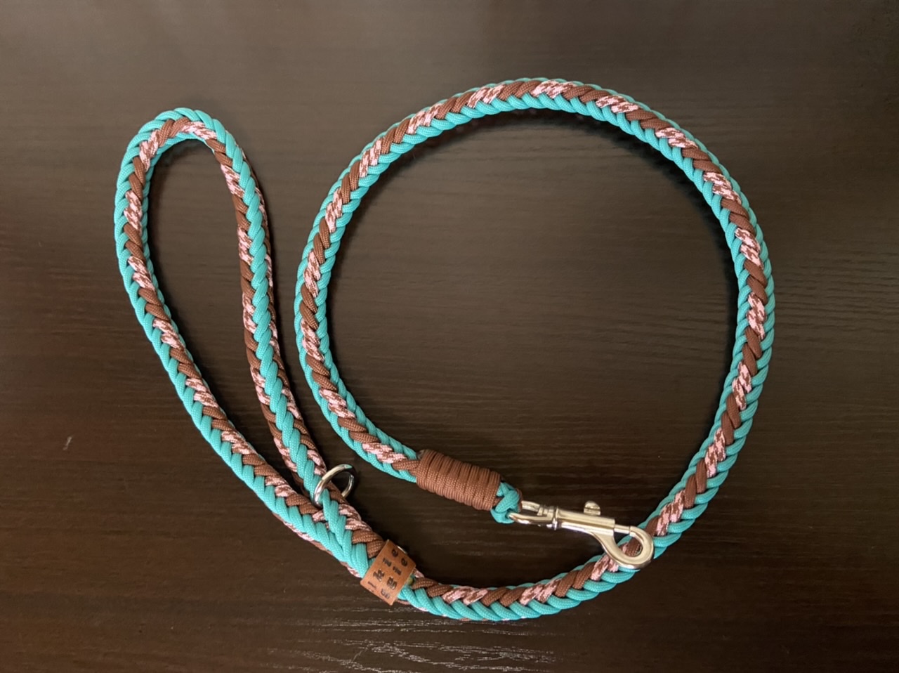 パラコード幅広首輪＋お揃いリード＋タッセル x 2 SETs - パラコード