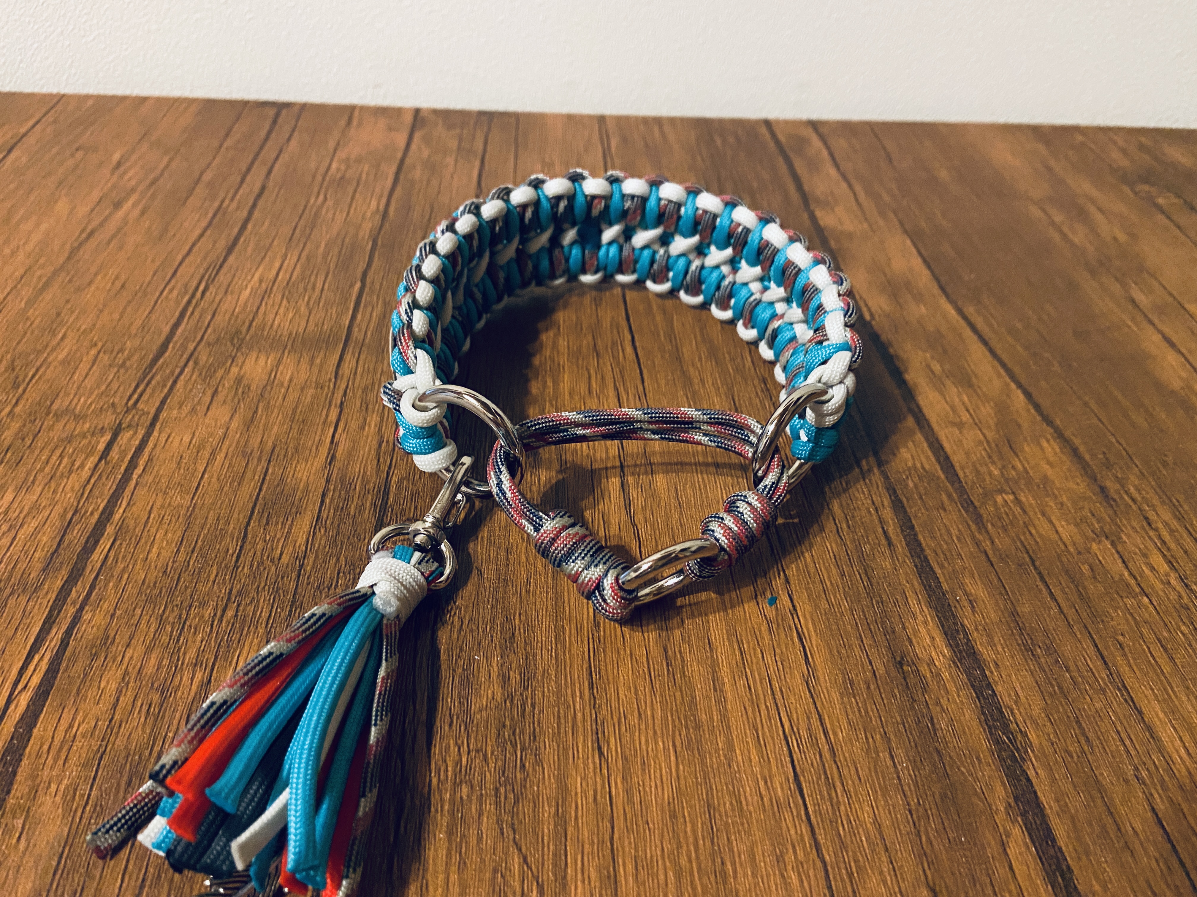 完成品・即発送可】パラコード幅広ハーフチョーク首輪#153 Navajo