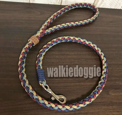 ご予約品＊ パラコードお揃い首輪＋リードセット - パラコード幅広首輪
