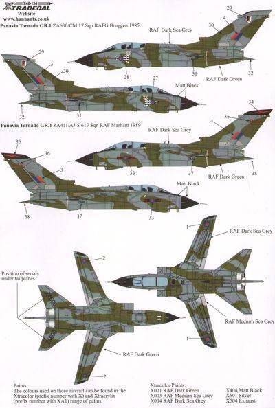 エクストラデカールX48-134 1/48 パナビア トーネードGR.1/GR.1A Pt.1 | ホビーショップ ウイングレット