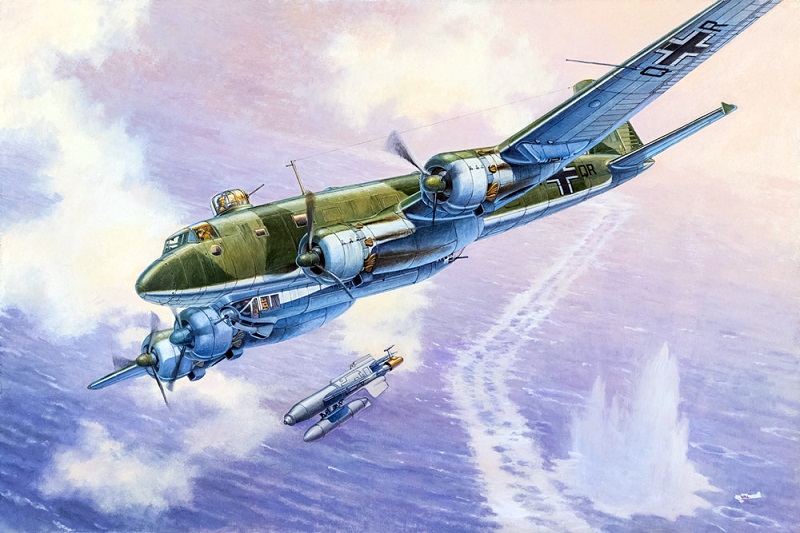 モノクローム 1/48フォッケウルフ Fw200 C-4 コンドル MCT007 フォッケウルフ Fw200 C-4 コンドル (プラモデル) - ホビー