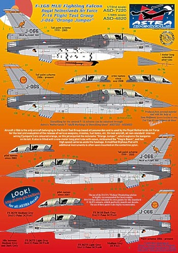 アストラデカール ASD4820 1/48 F-16B MLU オランダ空軍