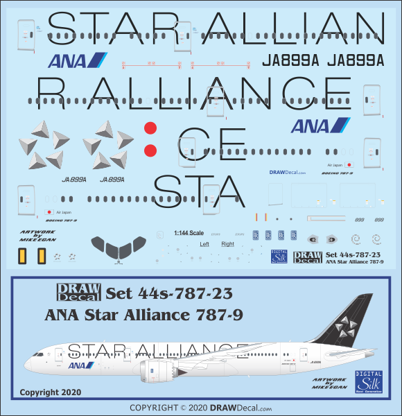 ANA 787-9 STAR ALLIANCE スターアライアンス 1:400（Masaki