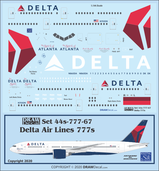 フ*ス様 デルタ航空　B777-200LR Delta spirit特別塗装　1 フ*ス様 デルタ航空 B777-200LR Delta spirit特別塗装 1 フ*ス