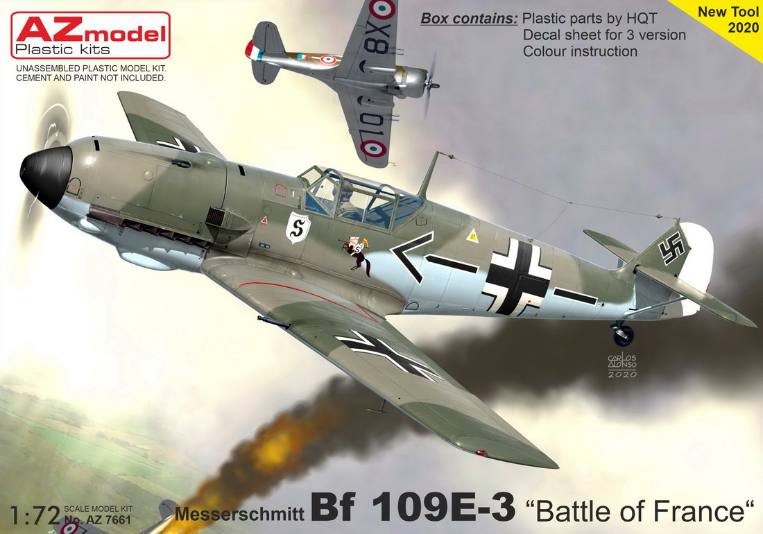 ＡＺＭ7661 1/72 メッサーシュミット Bf109E-3「バトル・オブ・フランス」 | ホビーショップ ウイングレット