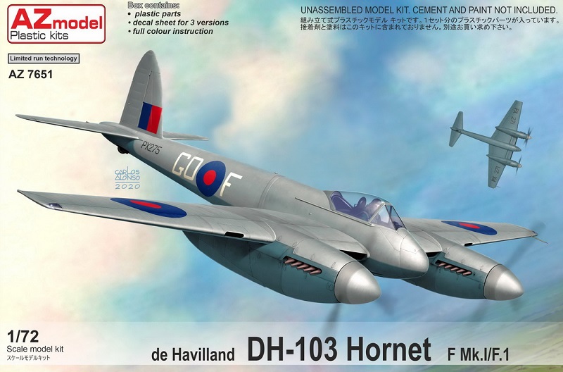 ＡＺＭ7651 1/72 デハビランド D.H.103ホーネット F.Mk.1 | ホビーショップ ウイングレット