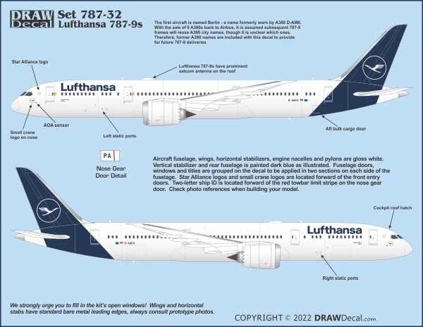 ＤＲＡＷ 44-787-32 1/144 Lufthansa ボーイング787-9sドリームライナー ホビーショップ ウイングレット