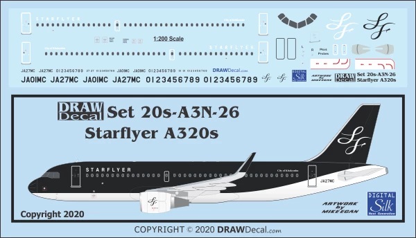 DRAW 20-A3N-26 1/200 スタ－フライヤ－ A320 | ホビー