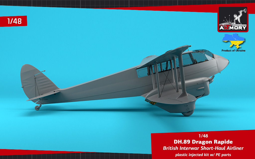 アーモリー ＡＲ48005 1/48 デ・ハビランド DH-89Aドラゴンラピード | ホビーショップ ウイングレット