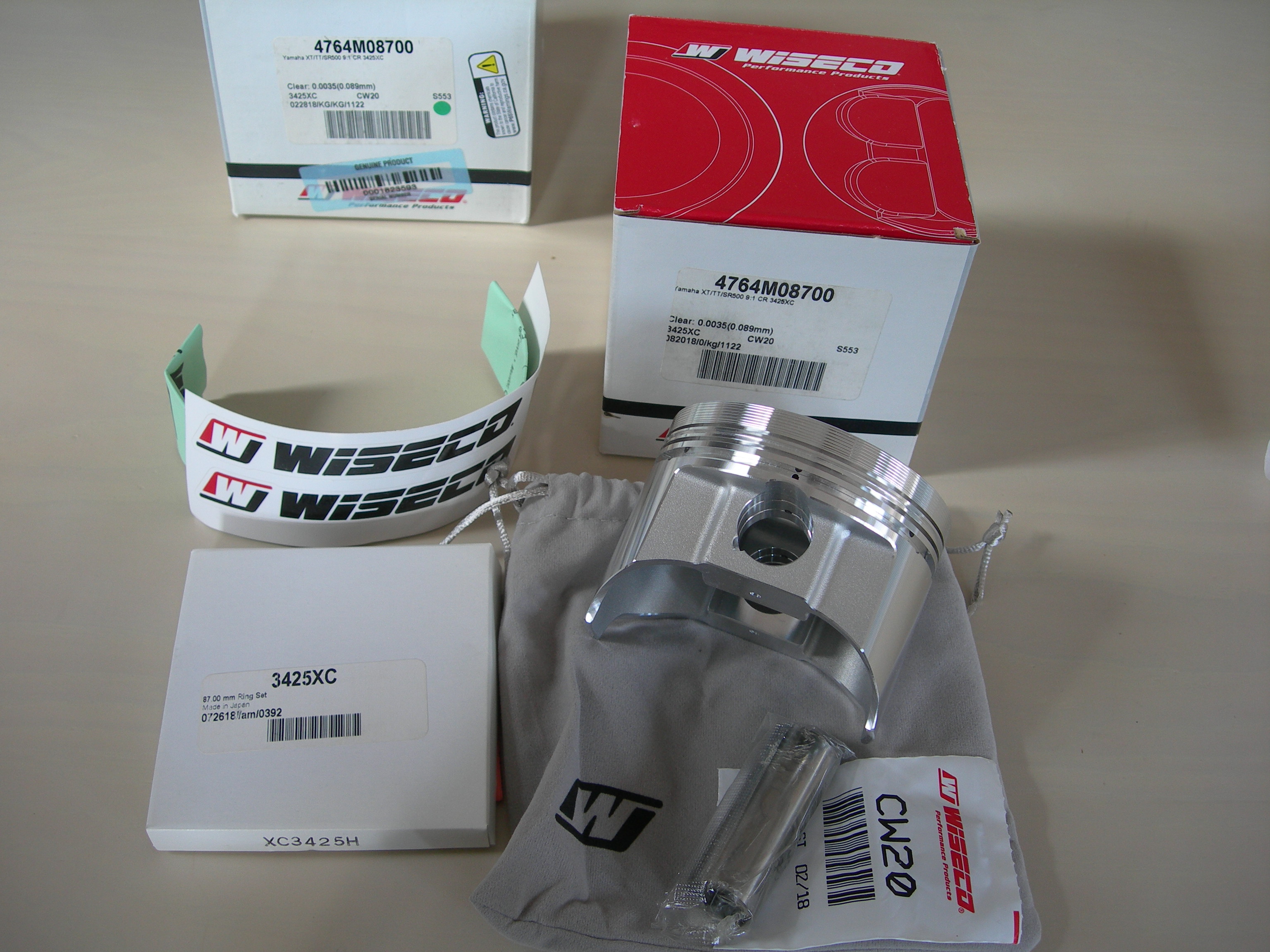 SR400 500 XT500】STD☆9:1☆87.0mm☆4764M08700 | ワイセコ ピストン.com