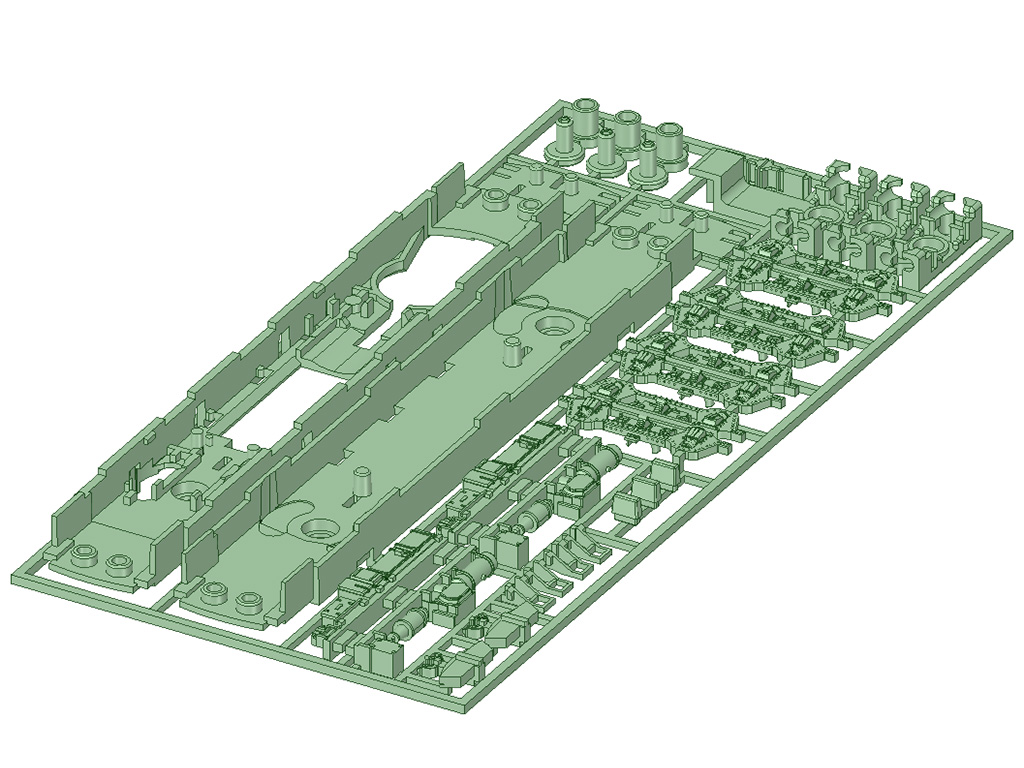 YMP-058 鉄コレ江の島の800形 下回りパーツセット トレーラー集電対応