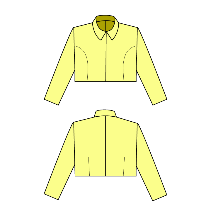 裏付ハーフジャケットの型紙 婦人S/M/L/2Lサイズ入り | うさこの