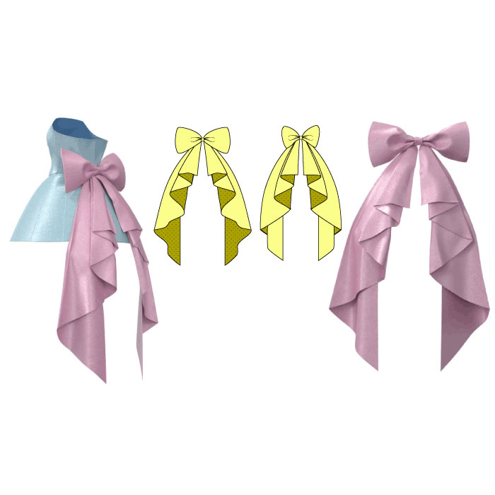 うさこ〜 ハンドメイド 22fabric パズル・リボンコレクター 3点