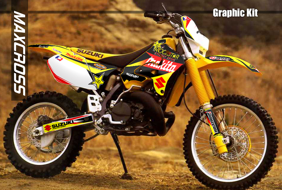 SUZUKI RMX250S 1996-2001 ROCKSTAR MAKITA , 02 グラフィック