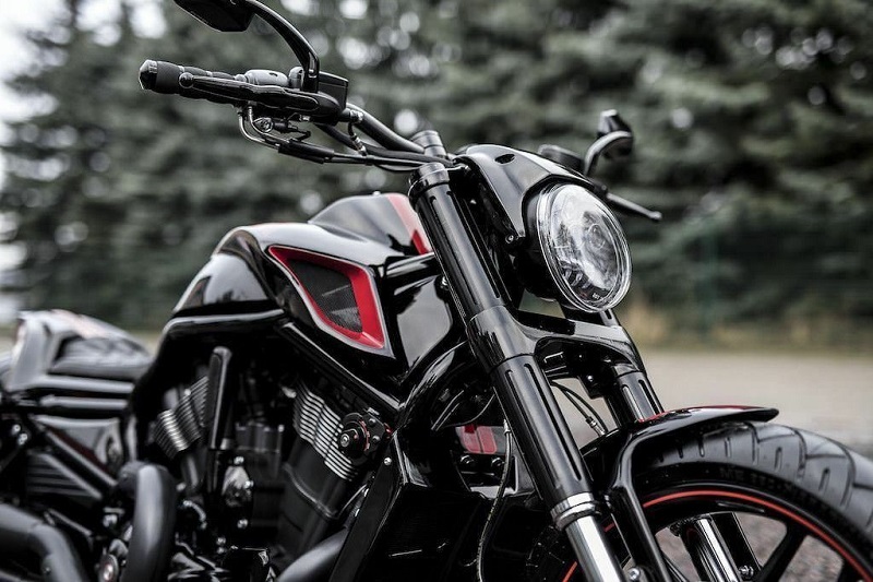 Harley-Davidson,V-ROD,BLACK,LED,ヘッドライト,Vロッド,ナイトロッド