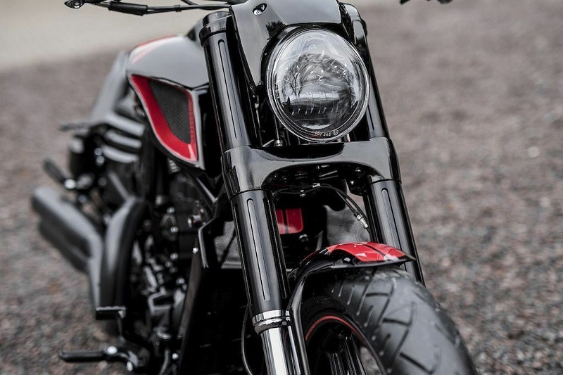 Harley-Davidson,V-ROD,BLACK,LED,ヘッドライト,Vロッド,ナイトロッド