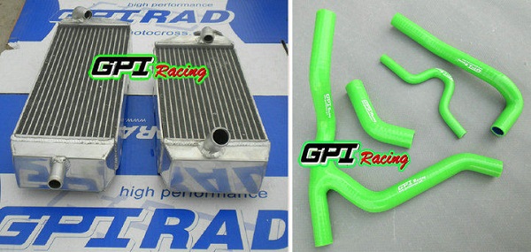 GPI KAWASAKI KX250F 07 08アルミラジエーター・ホース