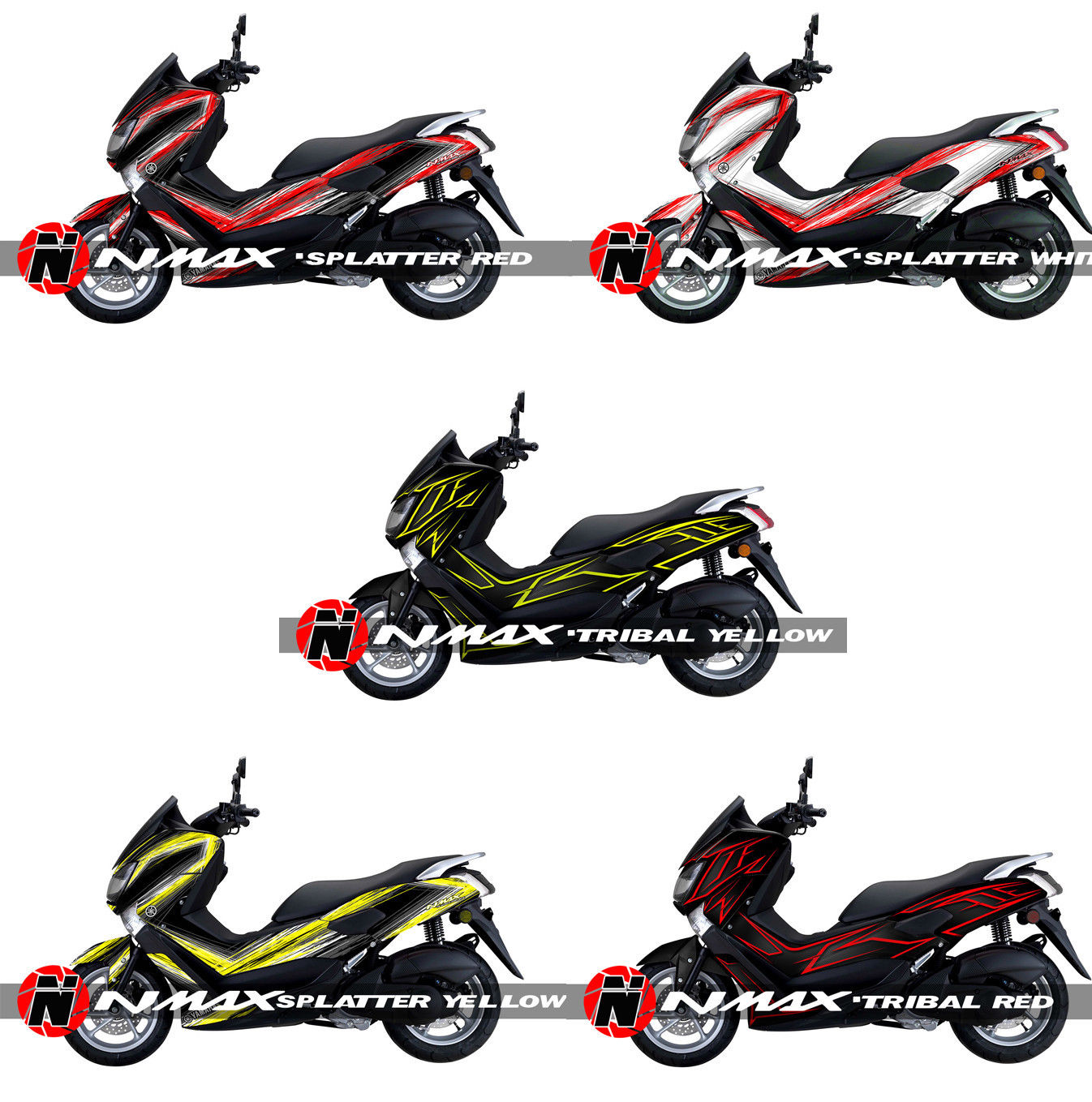 YAMAHA N-Max Nmax NMAX 125/155 グラフィック デカール ステッカー | zansin27factory