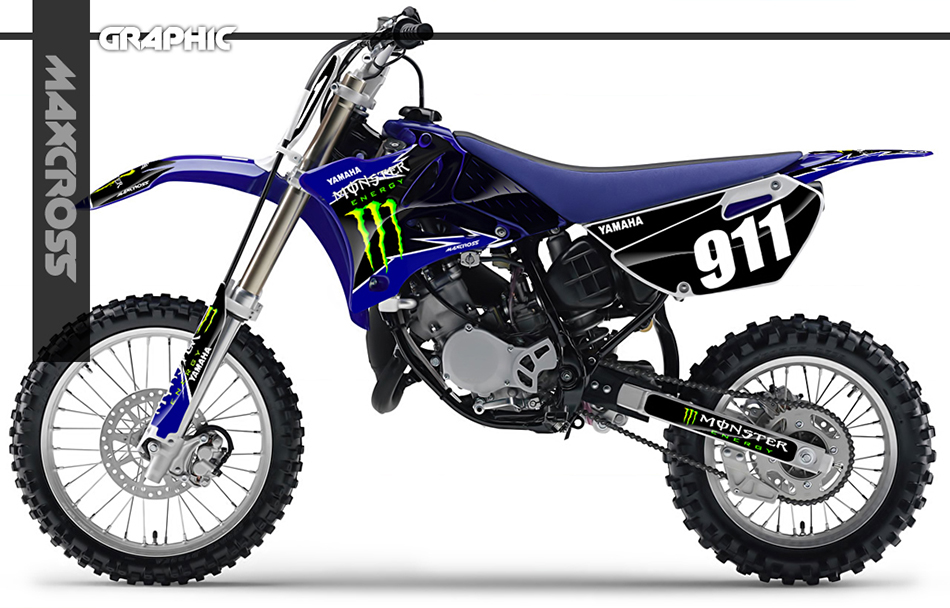 YAMAHA YZ85 2002-2014, 3 グラフィック,ステッカー,デカール